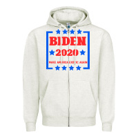Oatmeal Heather Joe 2020 Zipper Hoodie - Bettercallsaul