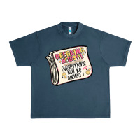 Midnight Navy breaking news everything will be alright Urban Heavy Tee - MaliasSmallBusiness