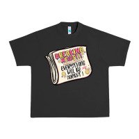 Pigment Black breaking news everything will be alright Urban Heavy Tee - MaliasSmallBusiness