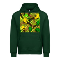 Forest Green St. Patrick's pipe pattern digital paper Urban Hoodie - BundleAndBundleShop