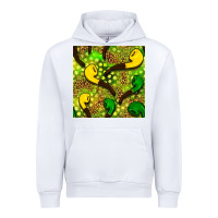 White St. Patrick's pipe pattern digital paper Urban Hoodie - BundleAndBundleShop