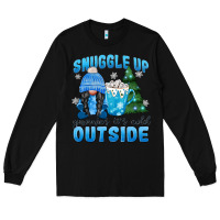 Black snuggle up gnomies it's cold outside Long Sleeve Tee - MaliasSmallBusiness