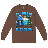 Chestnut snuggle up gnomies it's cold outside Long Sleeve Tee - MaliasSmallBusiness