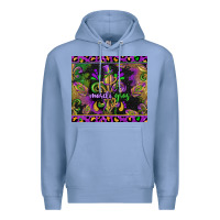 Colony Blue mardi gras fleur de lis Premium Hoodie - CowGirlArtShop
