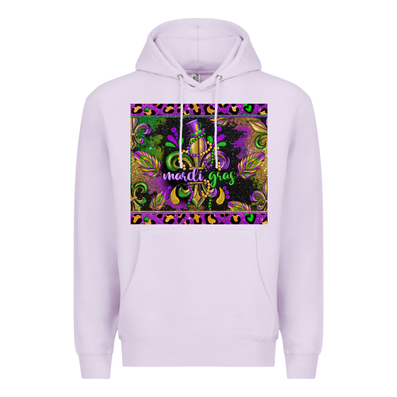 Mardi Gras Fleur De Lis Premium Hoodie by CowGirlArtShop | Teevron