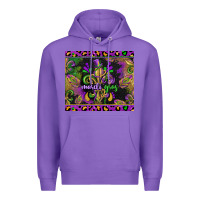Purple mardi gras fleur de lis Premium Hoodie - CowGirlArtShop