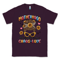 Plum motherhood the perfect mix of chaos and love Classic Tee - MaliasSmallBusiness