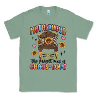 Sage motherhood the perfect mix of chaos and love Classic Tee - MaliasSmallBusiness