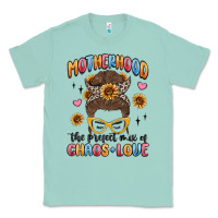 Seafoam motherhood the perfect mix of chaos and love Classic Tee - MaliasSmallBusiness