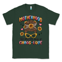 Sports Green motherhood the perfect mix of chaos and love Classic Tee - MaliasSmallBusiness