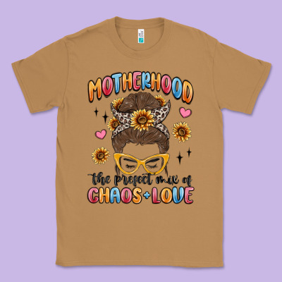 Motherhood The Perfect Mix Of Chaos And Love Classic Tee Designed By Maliassmallbusiness