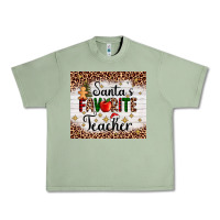 Oil Green santa's favorite teacher Urban Heavy Tee - AdoDesignShop