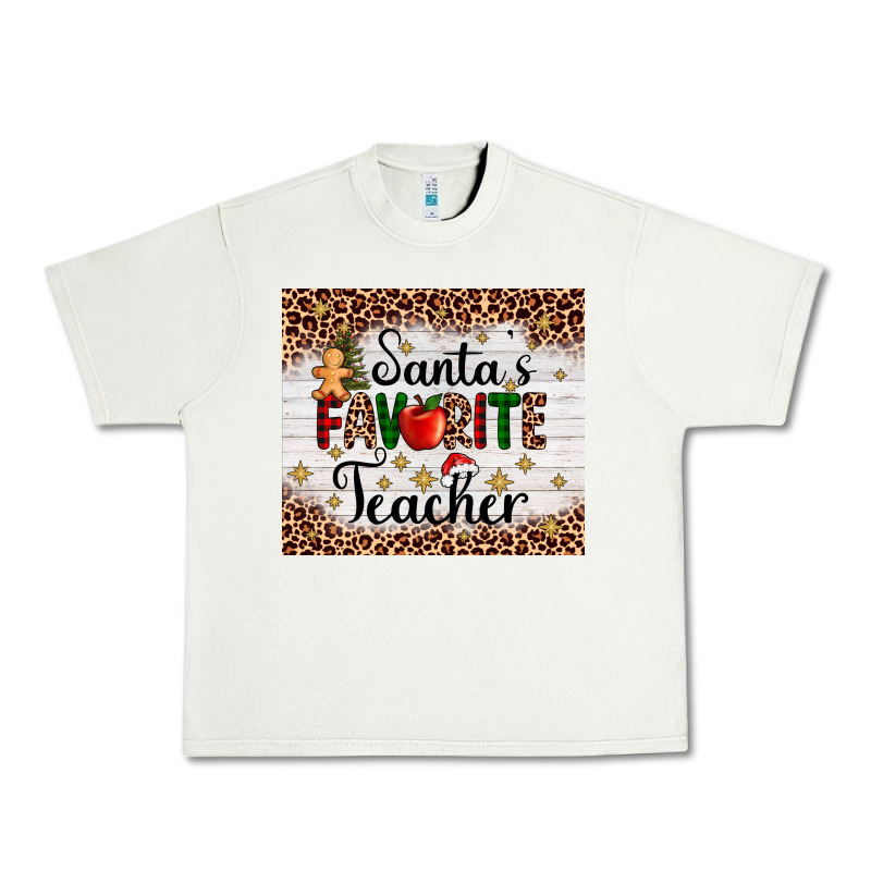 Santa's Favorite Teacher Urban Heavy Tee by AdoDesignShop | Teevron