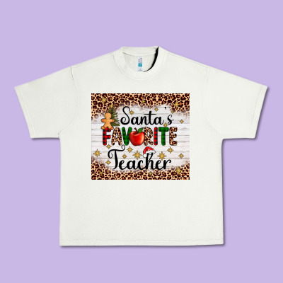 Santa's Favorite Teacher Urban Heavy Tee Designed By Adodesignshop