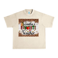 Sandshell santa's favorite teacher Urban Heavy Tee - AdoDesignShop