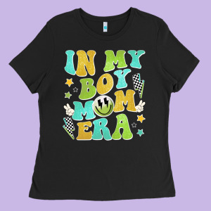 In My Boy Mom Era Ladies Tee Designed By Jahusdesignshop