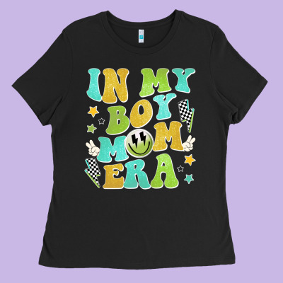 In My Boy Mom Era Ladies Tee Designed By Jahusdesignshop