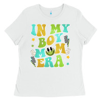 White in my boy mom era Ladies Tee - JahusDesignShop