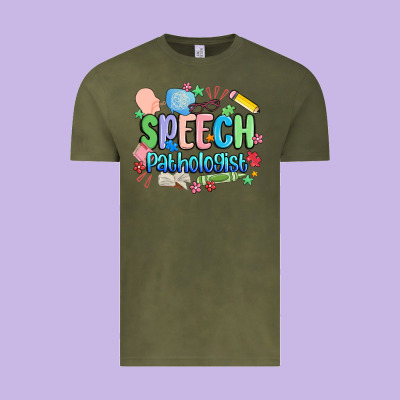 Speech Pathologist Vintage Tee Designed By Maliassmallbusiness
