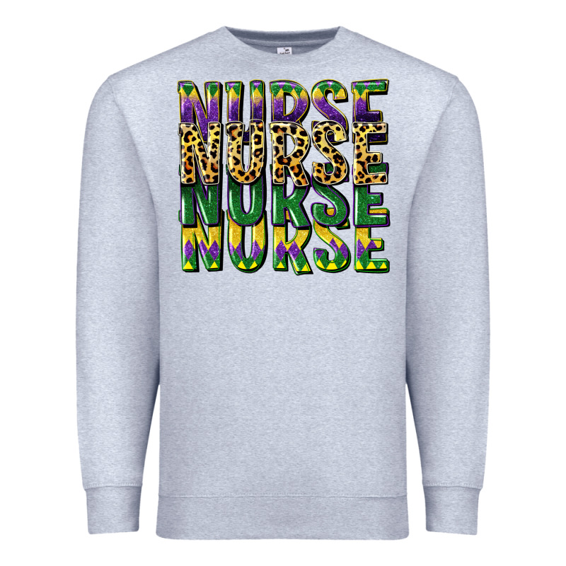 Nurse Mardi Gras Premium Sweatshirt by CowGirlArtShop | Teevron