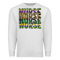Oatmeal Heather nurse mardi gras Premium Sweatshirt - CowGirlArtShop