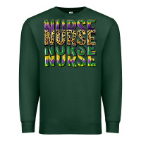 Sports Green nurse mardi gras Premium Sweatshirt - CowGirlArtShop