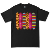 Black Pink Leopard Serape Brush Strokes Premium Tee - Bettercallsaul