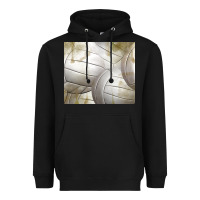 Black distressed volleyball pattern Heavyweight Hoodie - TumblerDesignByShophia