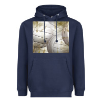 Navy distressed volleyball pattern Heavyweight Hoodie - TumblerDesignByShophia