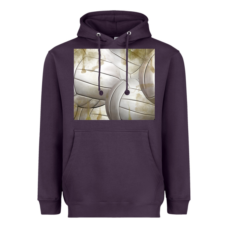 Distressed Volleyball Pattern Heavyweight Hoodie by TumblerDesignByShophia | Teevron