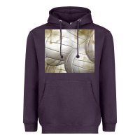Plum distressed volleyball pattern Heavyweight Hoodie - TumblerDesignByShophia