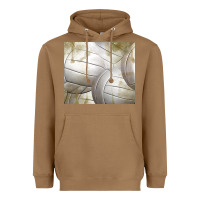 Toasted Coconut distressed volleyball pattern Heavyweight Hoodie - TumblerDesignByShophia