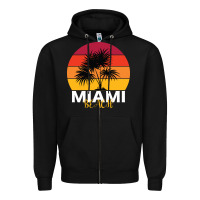 Black Miami Beach Zipper Hoodie - Bettercallsaul