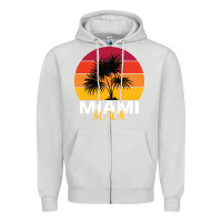 Dove Grey Miami Beach Zipper Hoodie - Bettercallsaul