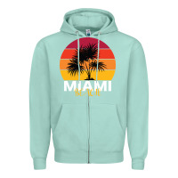 Seafoam Miami Beach Zipper Hoodie - Bettercallsaul