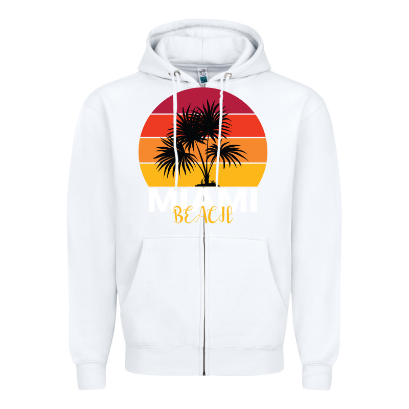 Miami Beach Zipper Hoodie by Bettercallsaul | Teevron