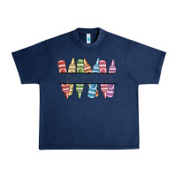 Navy custom crayons Urban Heavy Tee - MaliasSmallBusiness