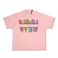 Salmon custom crayons Urban Heavy Tee - MaliasSmallBusiness