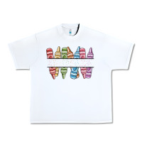 White custom crayons Urban Heavy Tee - MaliasSmallBusiness