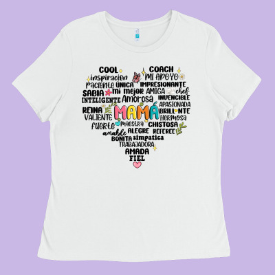 Spanish Mothers Day Ladies Tee Designed By Jahusdesignshop