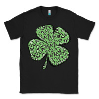 Black leopard shamrock Classic Tee - MaliasSmallBusiness