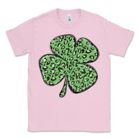 Bubblegum Pink leopard shamrock Classic Tee - MaliasSmallBusiness