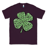 Plum leopard shamrock Classic Tee - MaliasSmallBusiness