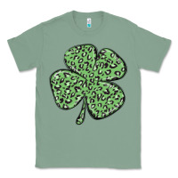 Sage leopard shamrock Classic Tee - MaliasSmallBusiness