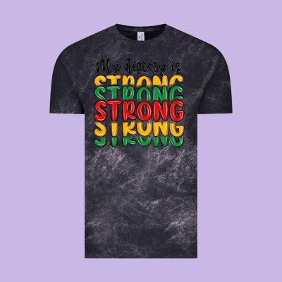 My History Is Strong Vintage Tee Designed By Maliassmallbusiness