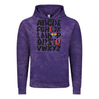 Cloud Purple pride alphabet Vintage Hoodie - MaliasSmallBusiness