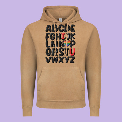 Pride Alphabet Vintage Hoodie Designed By Maliassmallbusiness