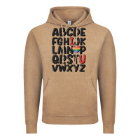 Vintage Coffee pride alphabet Vintage Hoodie - MaliasSmallBusiness
