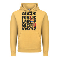 Vintage Mustard pride alphabet Vintage Hoodie - MaliasSmallBusiness