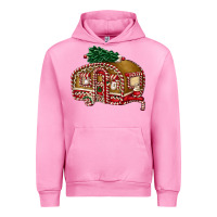 Fuchsia Pink caravan gingerbread Urban Hoodie - FaDigitalArtStudio